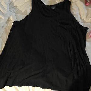 a.n.a Black Relaxed Tank Top